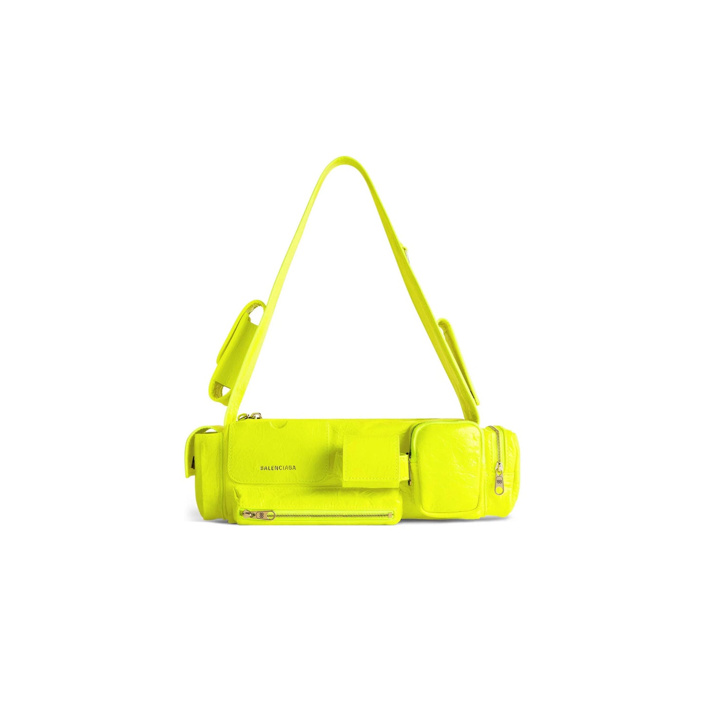 ba1en*iaga S*perbusy sling bag xs in fluorescent yellow 762516210ca7206 (32*12*10cm)