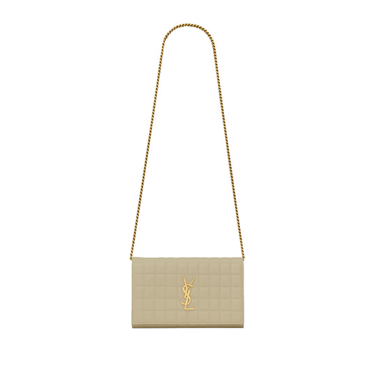 Y*L cassandre matelassÉ carrÉ chain wallet in lambskin 743346600487 (23x14x3cm)