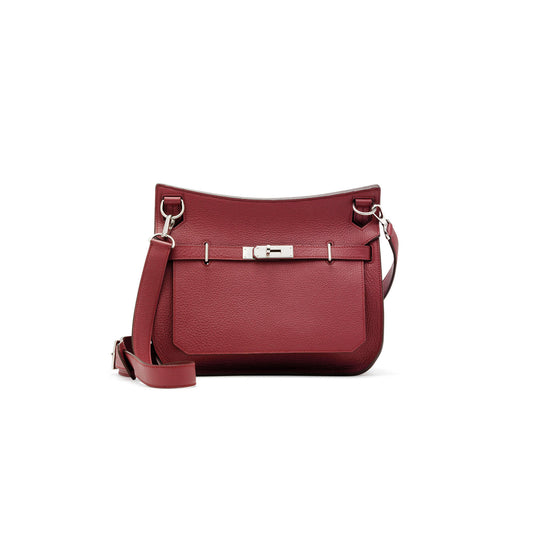 H**mes a bois de rose leather jypsiere bag (28*22*12cm)