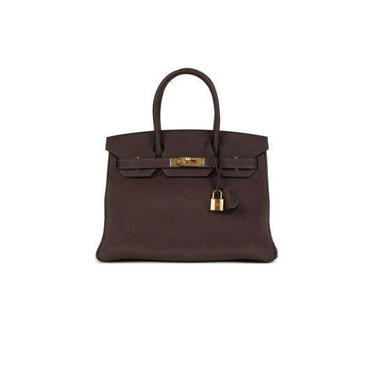 H**me5 birkin 30 togo chocolate gold hardware (30*22*16cm)