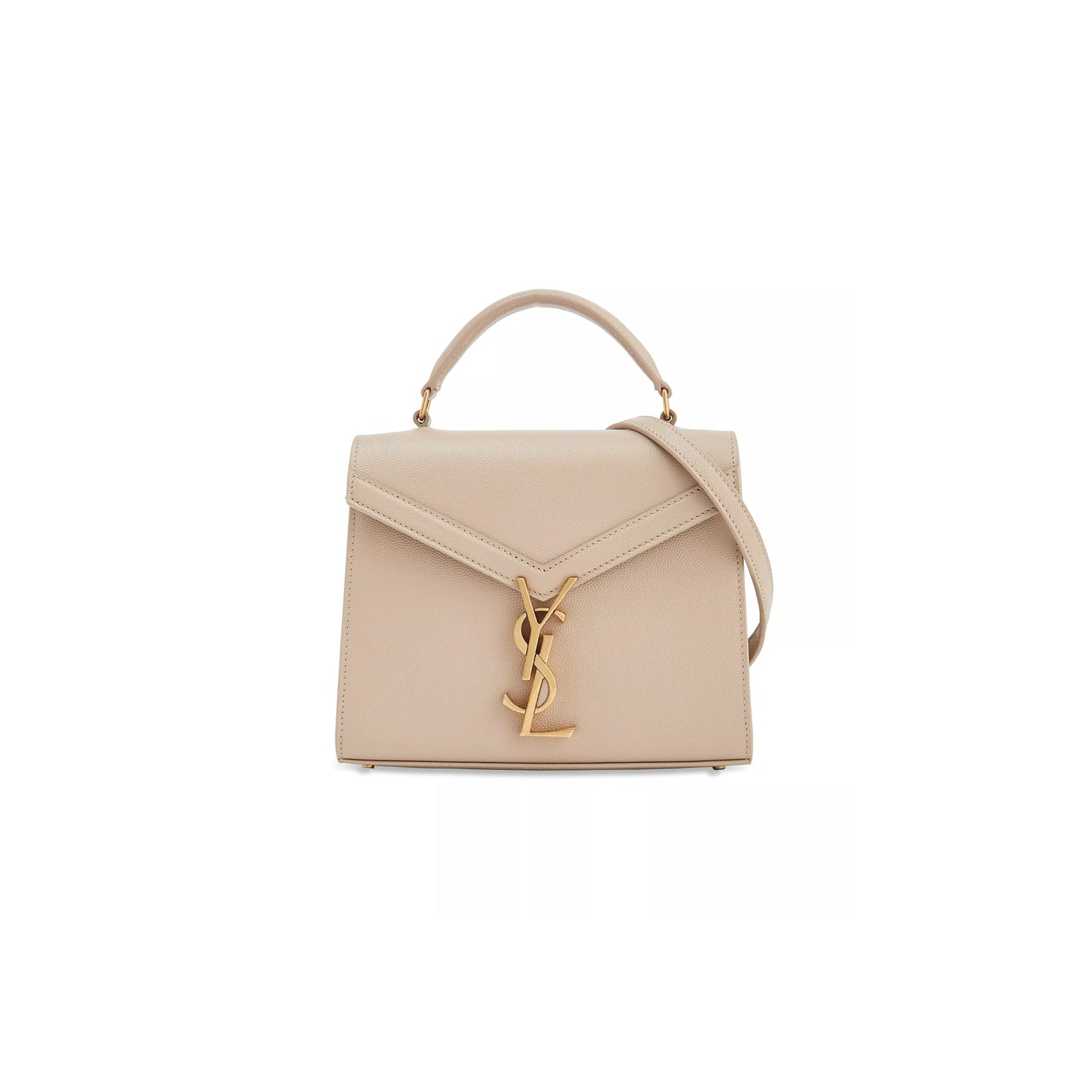 Y*L cassandra medium top handle bag in grain de poudre embossed leather 57800026595542 (24.5*20*11.5cm)