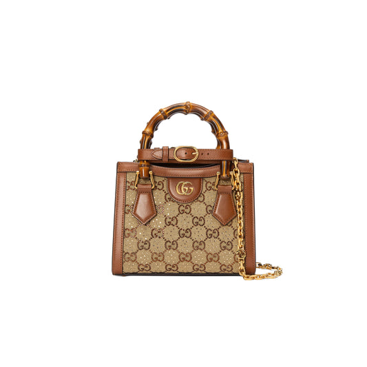 G*u*i diana crystals small tote bag ‎707449 21hrg 2687 (20*16*10cm)