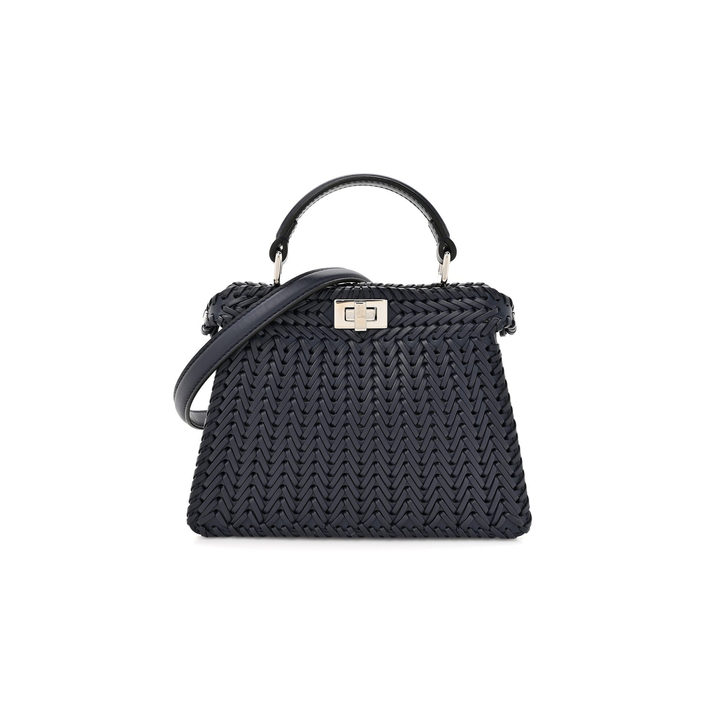 F**di peekaboo iseeu braided leather bag (33*25*13cm)