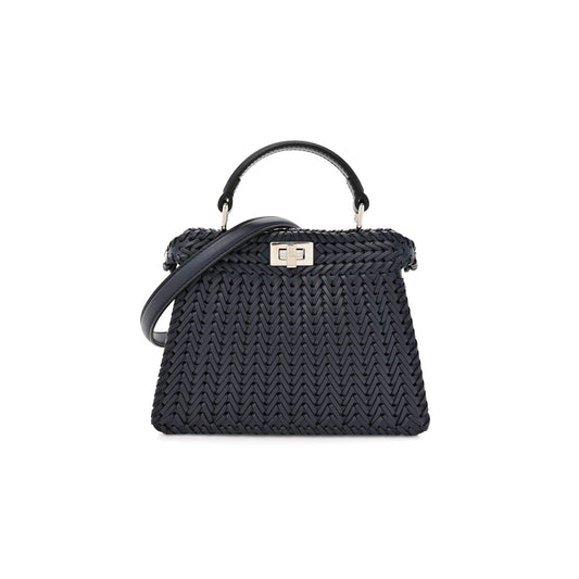 F**di peekaboo iseeu braided leather bag (33*25*13cm)