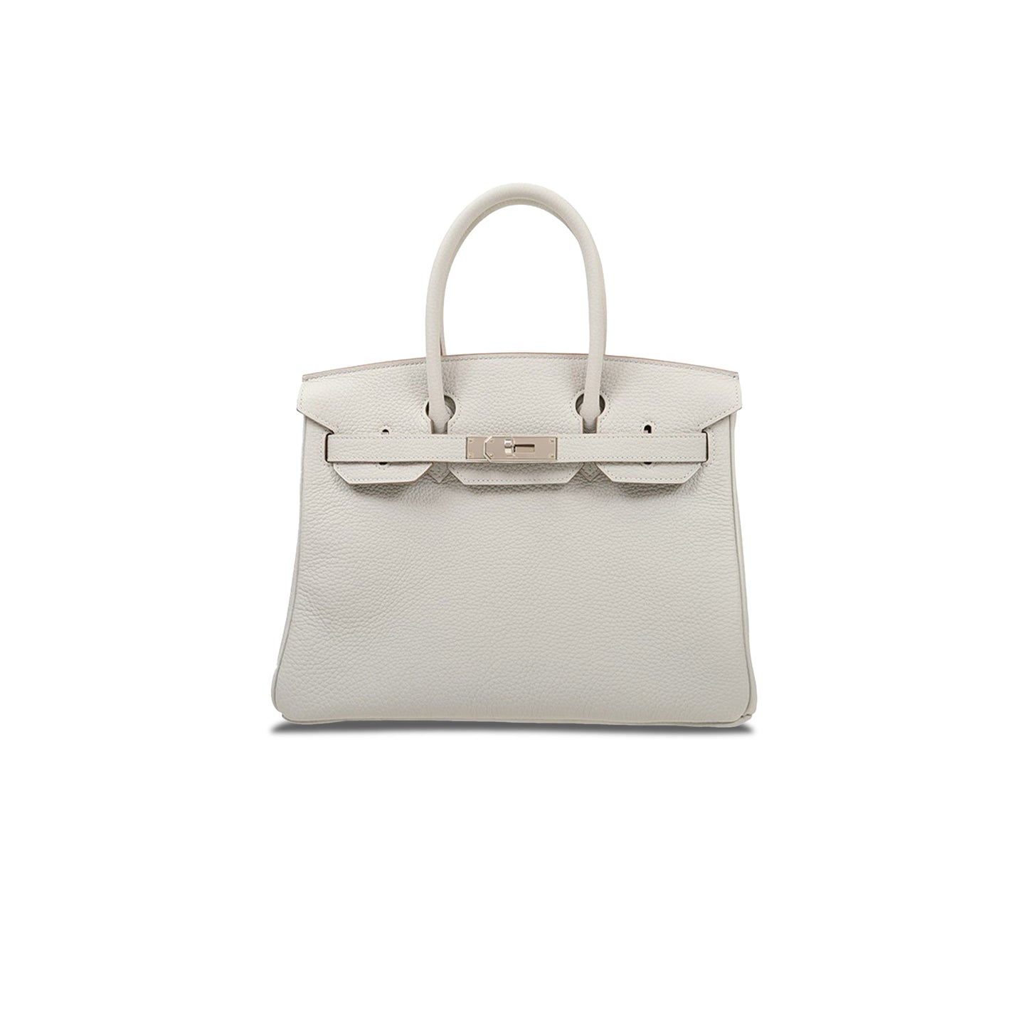 H**mes birkin 30 togo pure white cowhide handbag bk3080tcss (30*23*15cm)