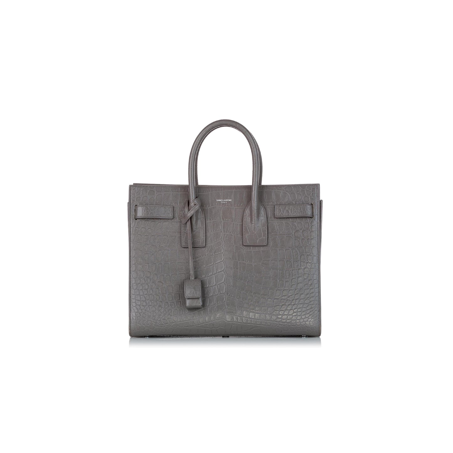 Y*L sac de jour embossed leather satchel grey 378299dnd1n1202 (22*18*10.5cm)