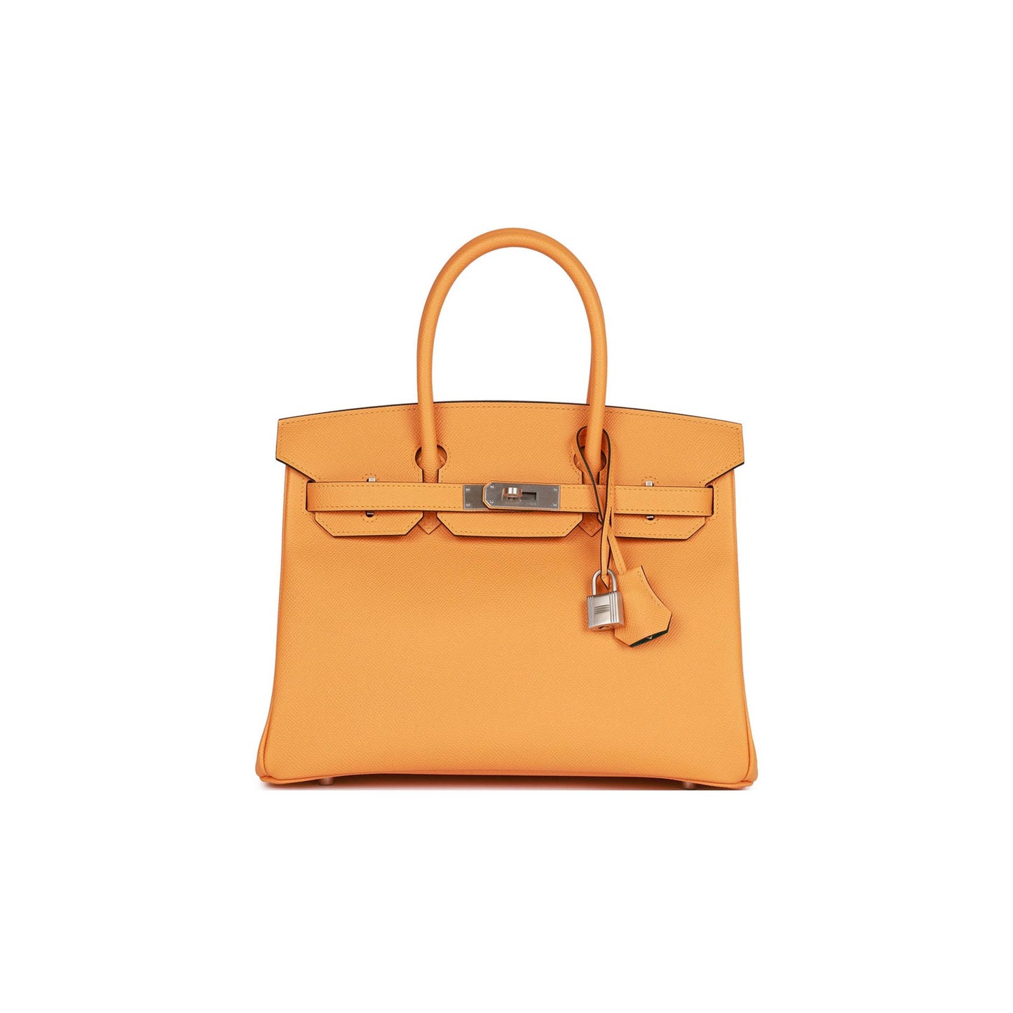 H**mes special order (hss) birkin 30 jaune d''or and malachite epsom brushed palladium hardware( 30cm*22*16cm)