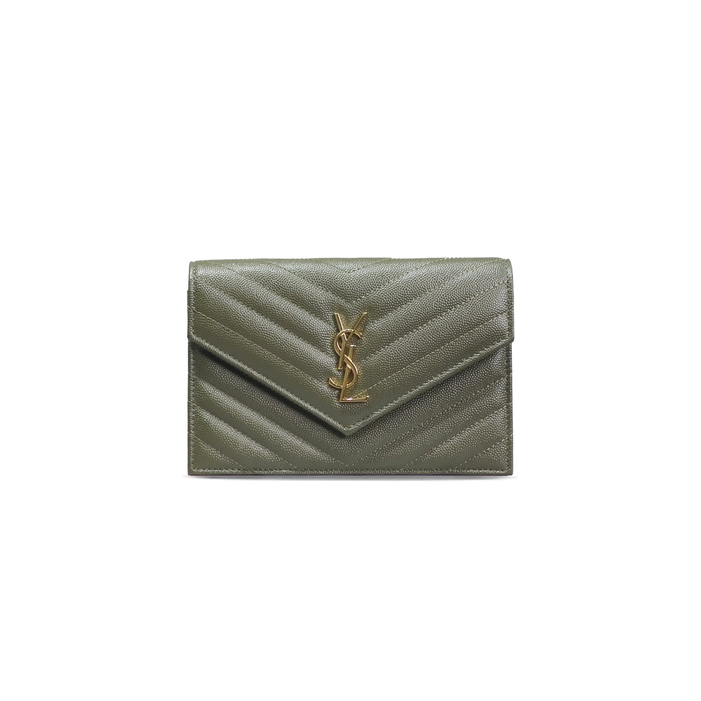 Y*L cassandre envelope chain wallet in grain de poudre leather 393953874471 (19*12.5*3.5cm)