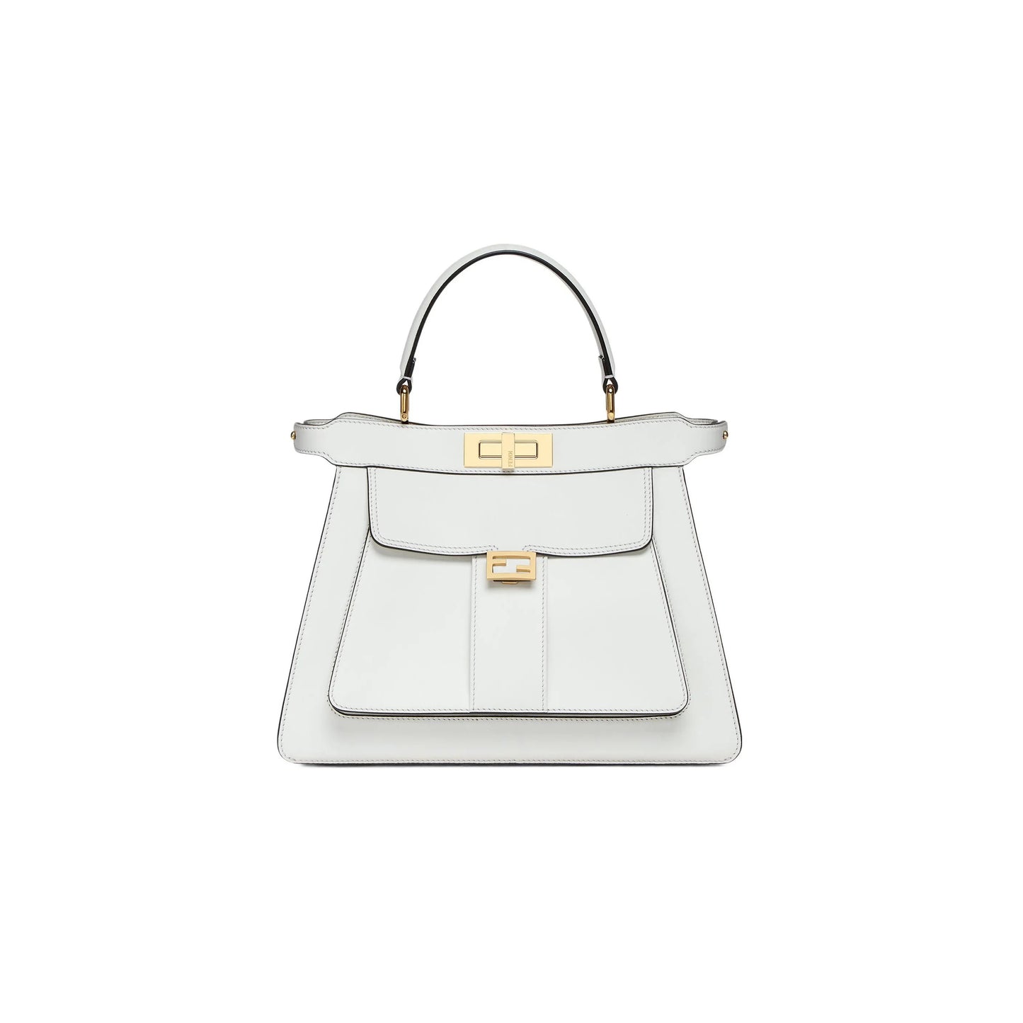 F**di peekaboo i see u leather top handle bag 8bn321amcxf0k7e (23*18*11cm)