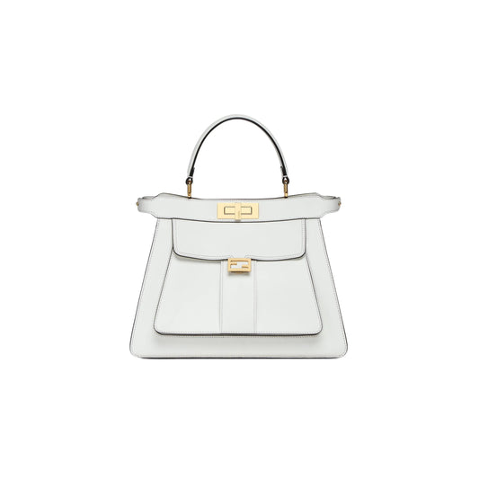 F**di peekaboo i see u leather top handle bag 8bn321amcxf0k7e (23*18*11cm)