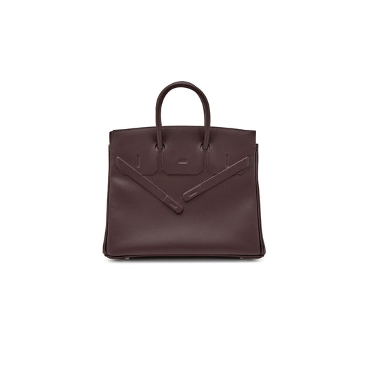 h**mes master birkin 25 shadow swift leather phanT0m saddle red bag h082629ck76 (25*20*13cm)