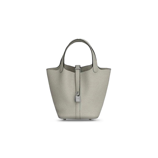 H**mes picotin lock 18 taurillon clemence h056289ck8l (18*18*13cm)