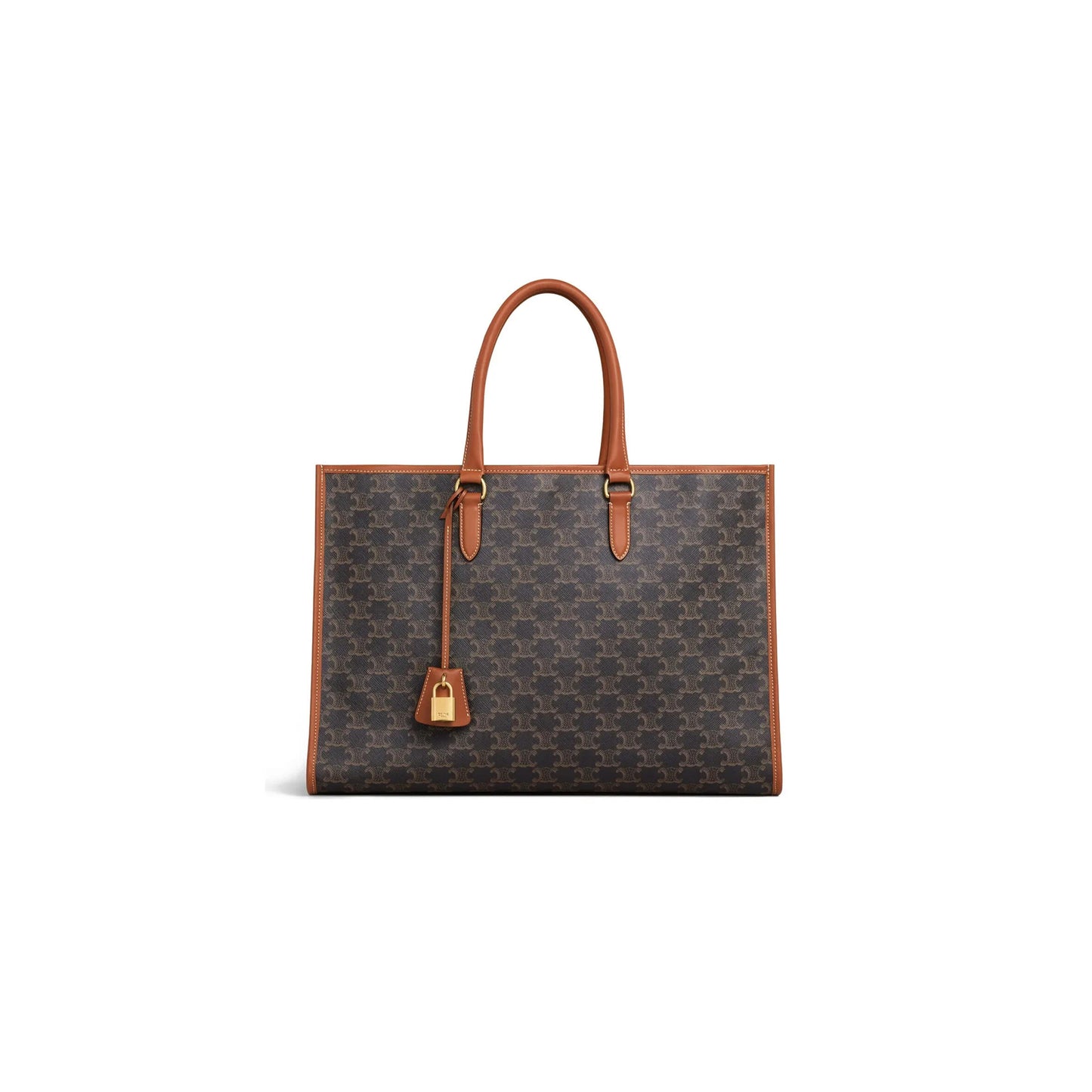 Ce**e triomphe canvas calfskin horizontal cabas tan 197912bzj.04lu (43*30*10cm)