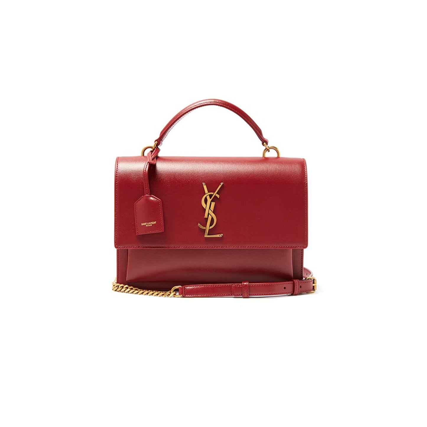 Y*L sunset medium top handle in smooth leather 634723d420w6008 (25*18*5cm)