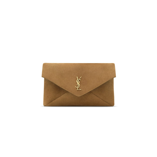 Y51 cassandre large envelope pouch in suede 7693071u80w3194 (29.5*18*4.5cm)