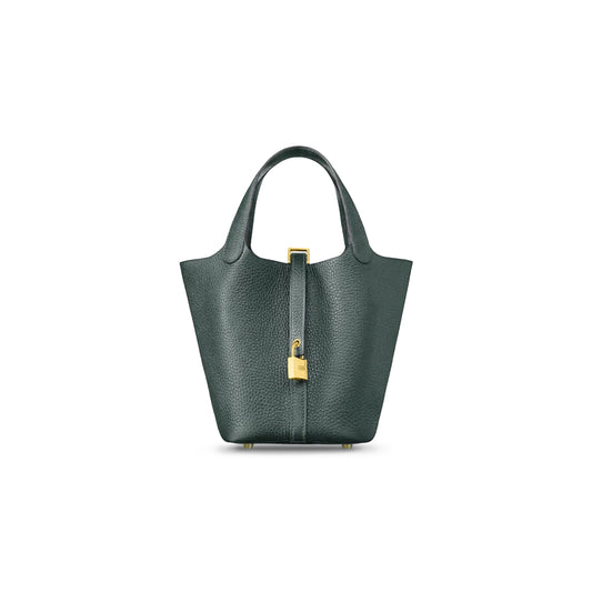 H**mes picotin lock 18 taurillon clemence h056289cc63 (18*18*13cm)