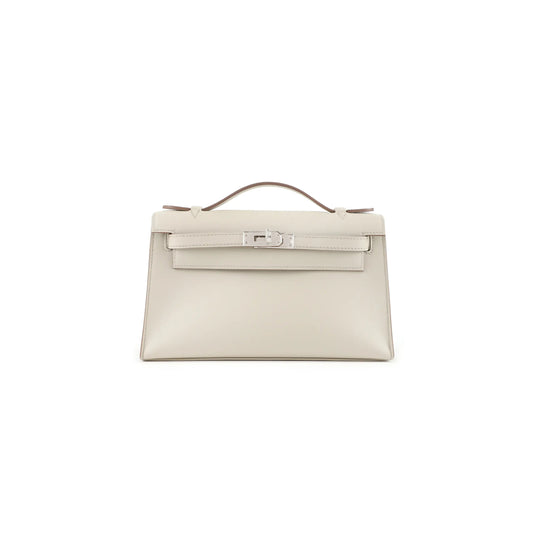 H**mes KELLY CLUTCH LEATHER CLUTCH BAG (22*14*7cm)