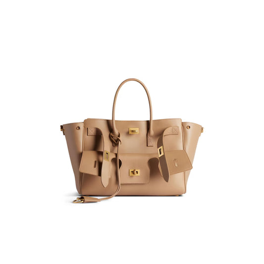 Ba1en*iaga women''s bel air carry all bag small in latte 8125452abav2621 (29.5*20.3*11.9cm)