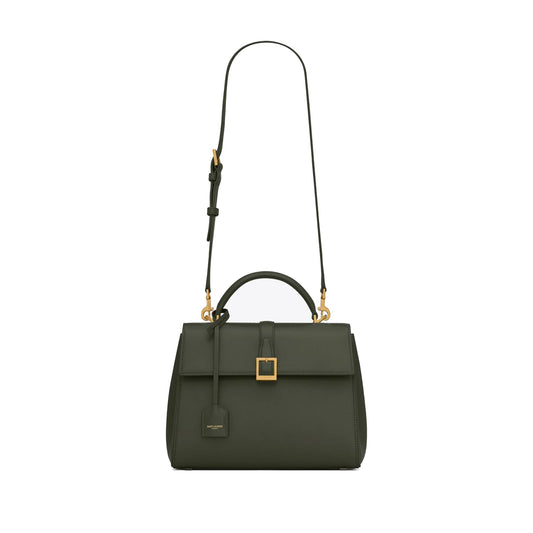 Y*L le fermoir small top handle bag in shiny leather 6869822za0w3045 (25*19.5*10.5/4)