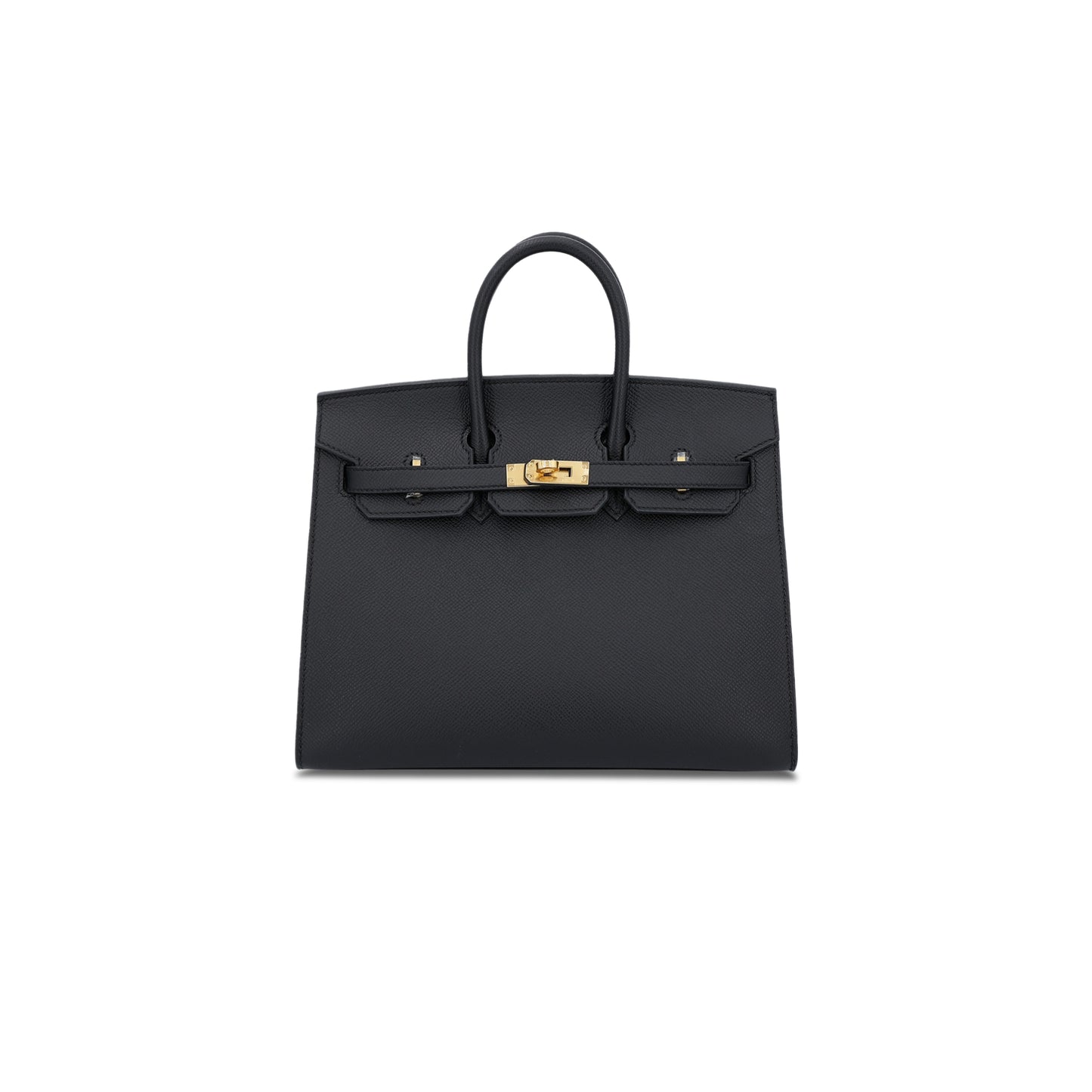 H**mes master birkin 40 noir black epsom leather gold buckle bag 454077 (40*30*21cm)