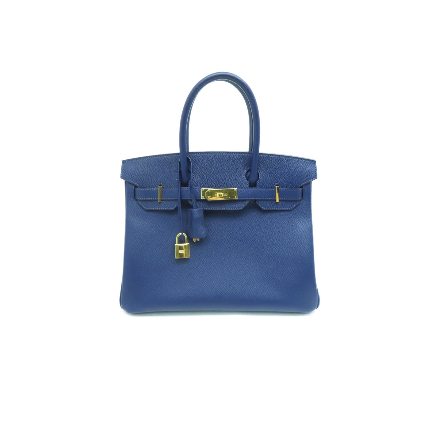 H**mes birkin 25 swift leather agate blue gold buckle h049362ck23 (25*20*13cm)