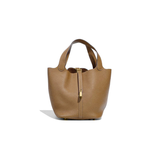 H**mes picotin lock 22 taurillon clemence h028369ck0m (22*21*17cm)