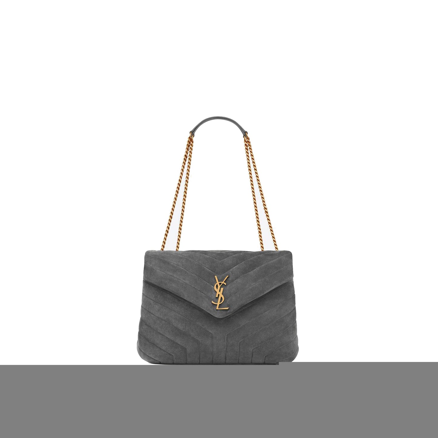 Y*L loulou medium chain bag in "y"-quilted suede 5749461u8671112 (32*22*12cm)