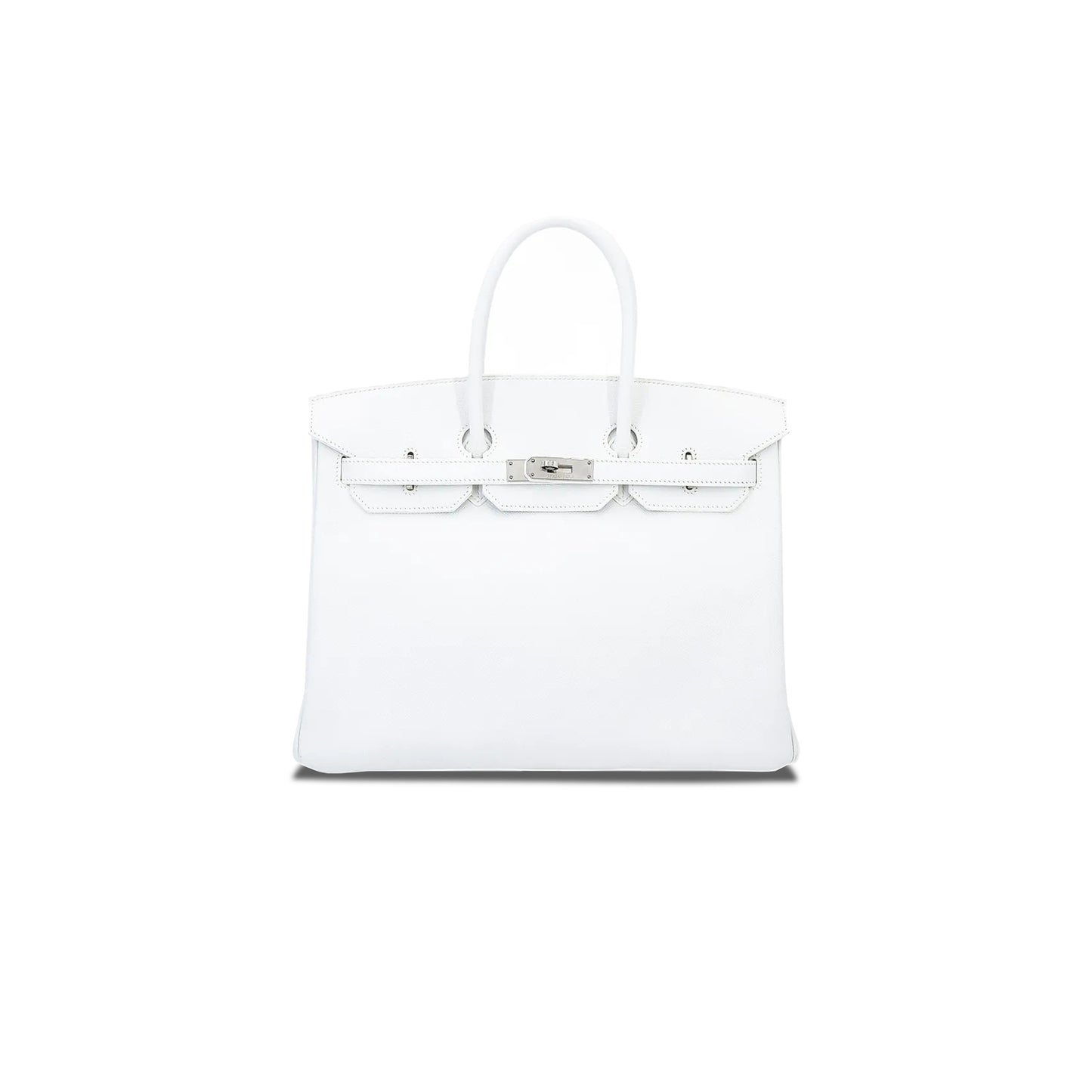 H**mes birkin 30 swift leather pure white silver buckle h049352ck21 (30*23*15cm)