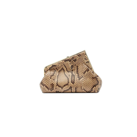 F**di first small - brown python leather bag 8bp129a0zff0c89 (26*18*9.5cm)