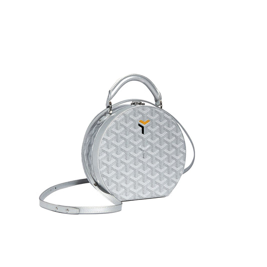 Go*ard the alto hatbox trunk bag - silver limited edition altoc2pmlty02cl03p (18*16.5*7cm)