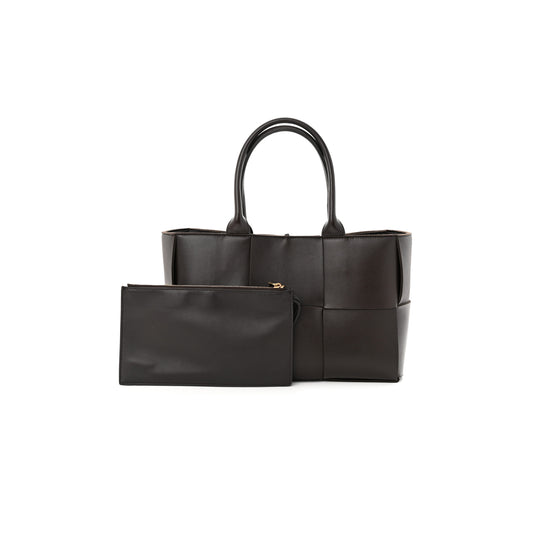 bo*te*ga Ve*ne*ta nappa maxi intrecciato medium arco tote fondant (37*20*13cm)