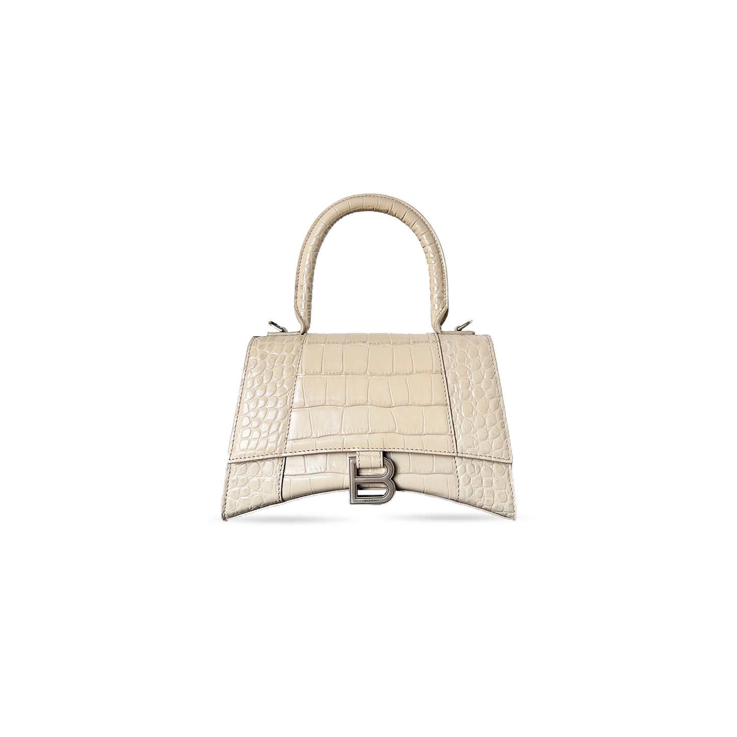 Ba1en*iaga women''s hourglass handbag small in beige gray 5935461lr7y6310 (22.9*15*9.9cm)