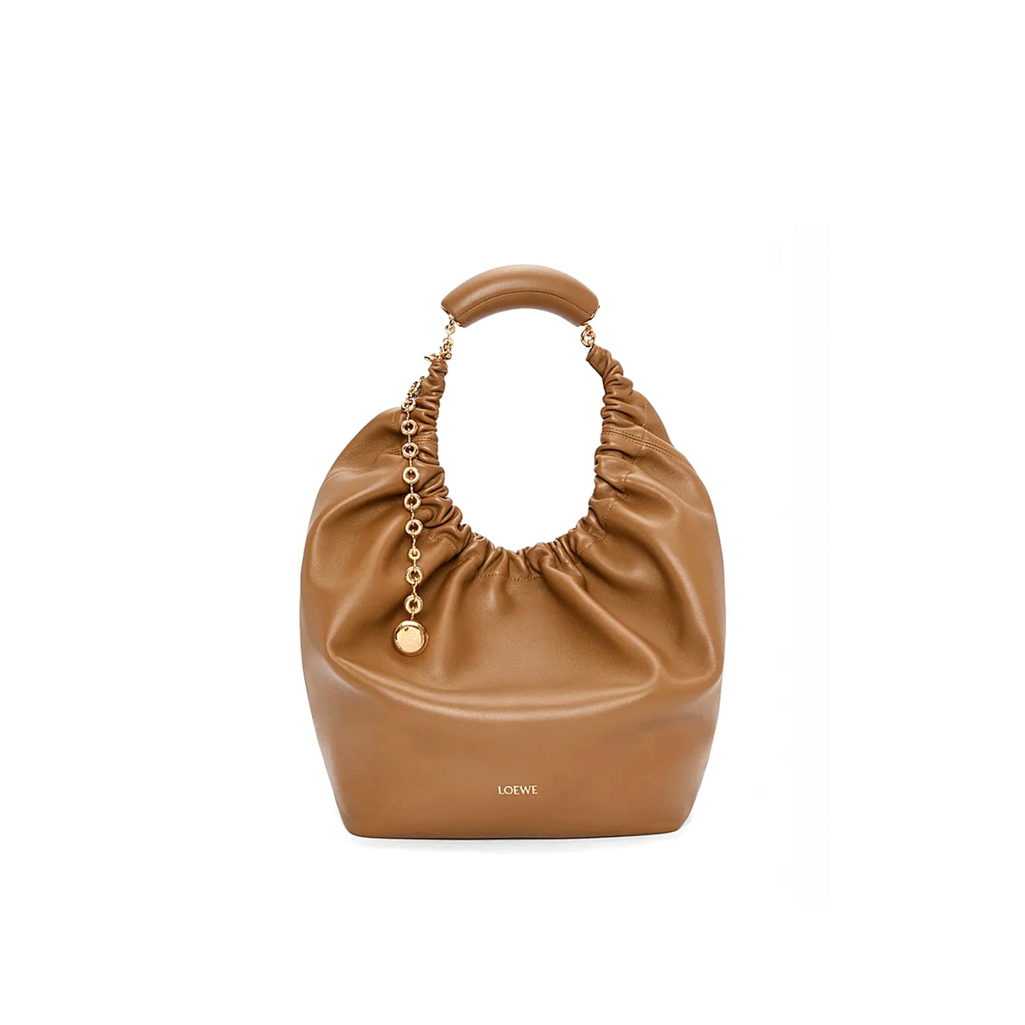 L0ew* medium soft nappa sheep leather squeeze bag a914q37x01-01(34*33*13.5cm)