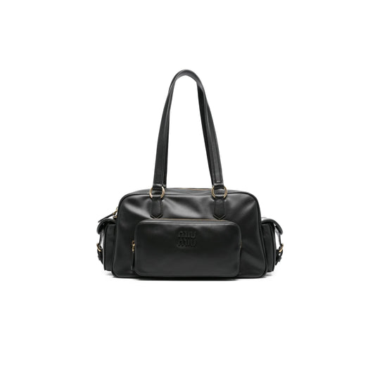 M1v M1v leather top-handle tote bag 5bb179 (32*19*14cm)