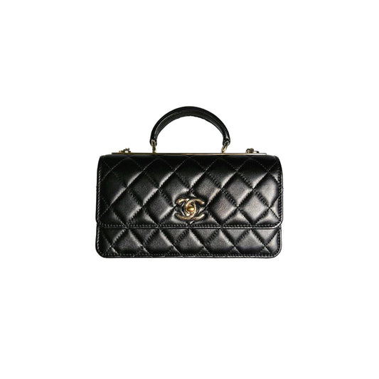 Ch*el master accordion chain bag (22*19*5.5cm)