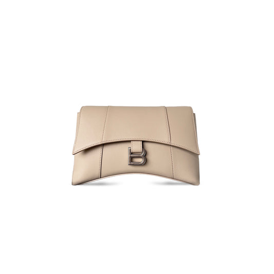 Ba*len*cia*ga small down town shoulder bag in apricot 6164461sxhy2000 (25.4*16*8.4cm)