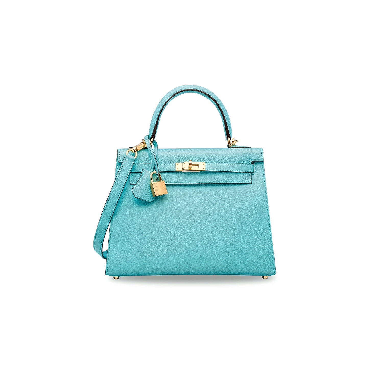 H**mes macaron blue kelly 25 with gold hardware (25*17*7cm)