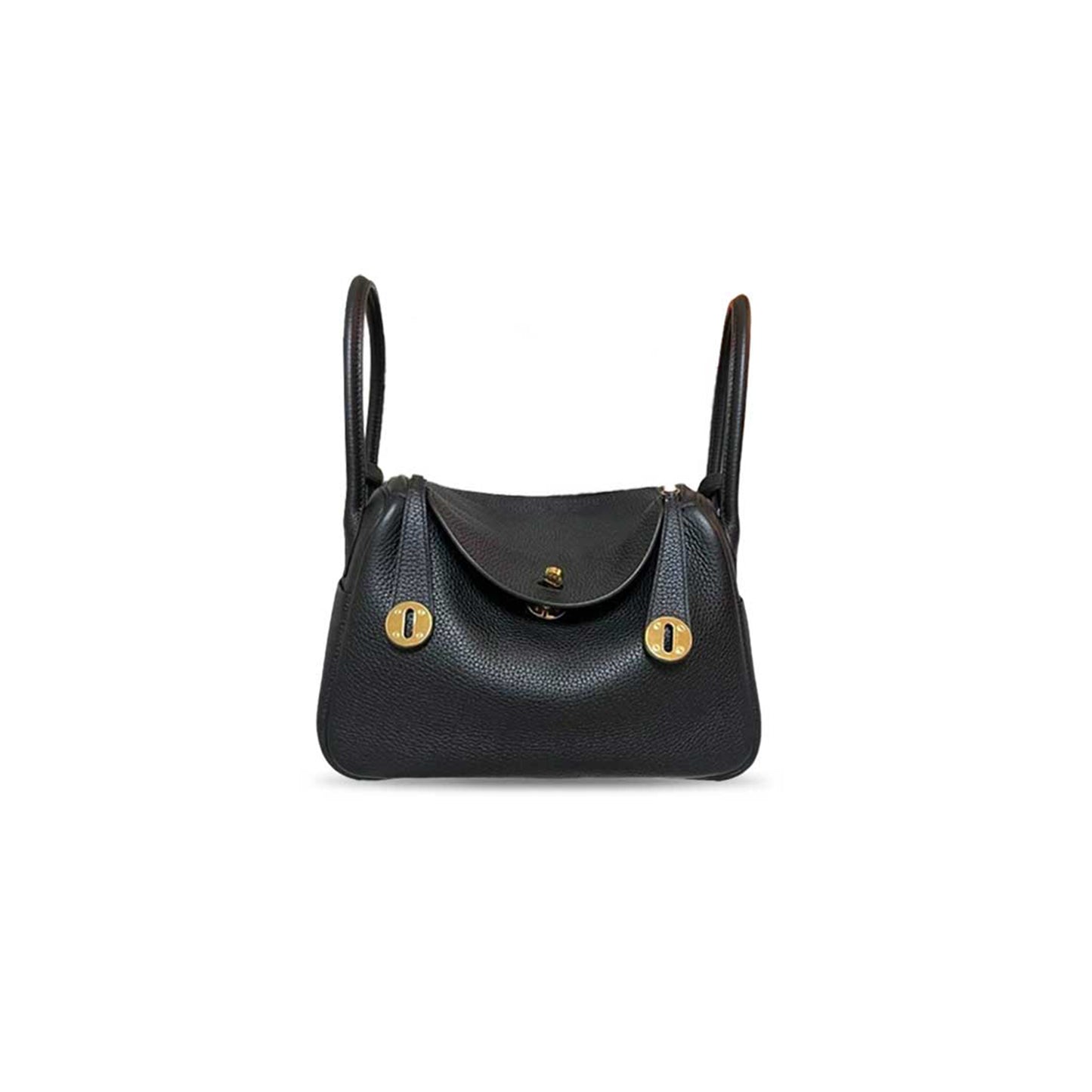 H**mes LINDY 26 CLEMENCE LEATHER TOTE WITH GOLD TONE HARDWARE (26*18*12cm)