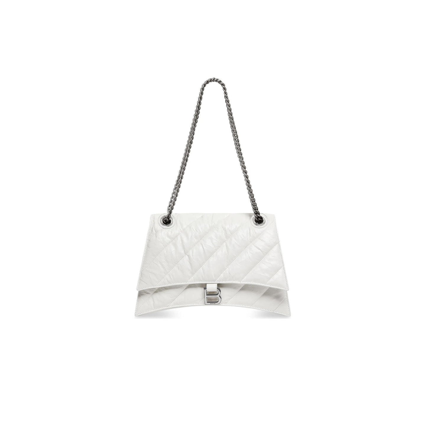 Ba1en*iaga women''s crush chain bag in medium white 716393210j09001 (31*19.8*6.9cm)