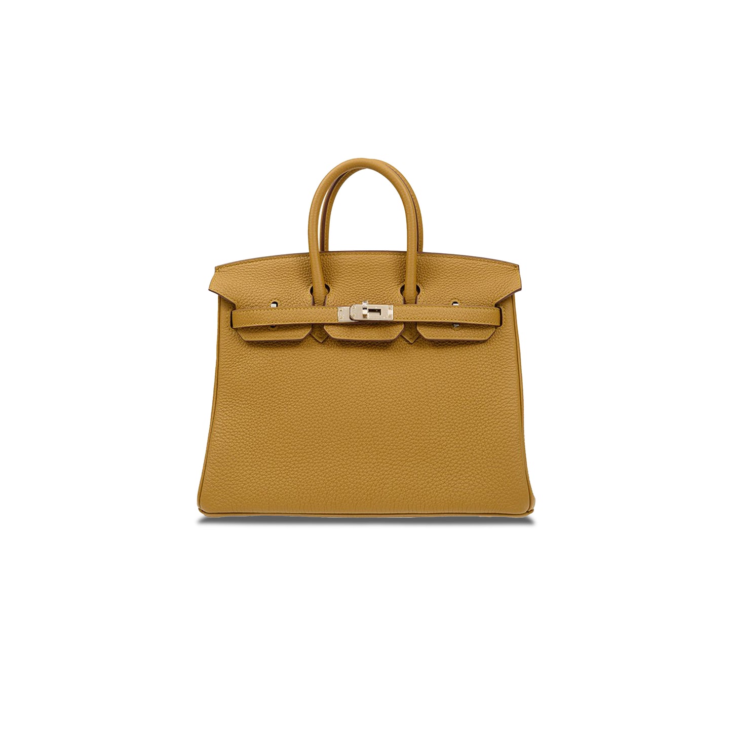 H**mes birkin 25 togo leather milk tea color gold buckle handbag bk25aktgss (25*20*13cm)