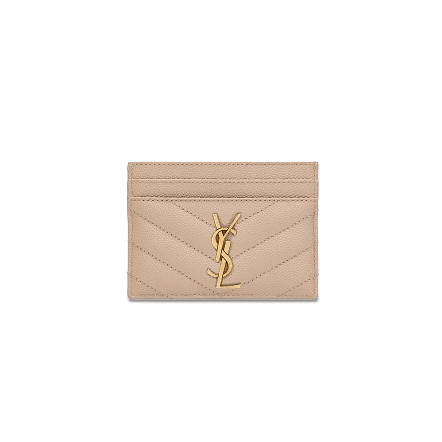Y*L cassandre matelassÉ card case in grain de poudre leather 423291bow012721 (10.5*7.5*0.5cm)