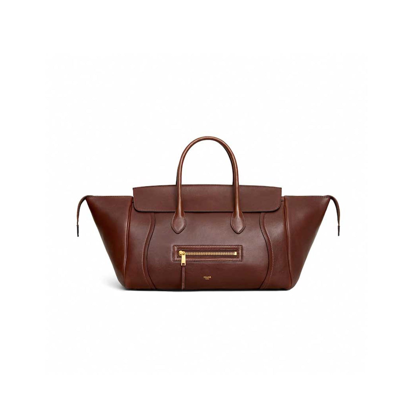 ce1i*e medium new lU*gage in s*pple shiny lambskin l100e3gw2.28bk (36*22*16cm)