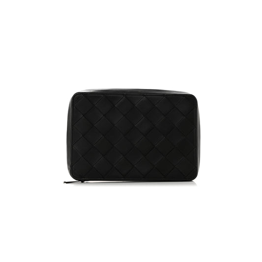 bo*te*ga Ve*ne*ta nappa intrecciato organizer case black (28*19*4cm)