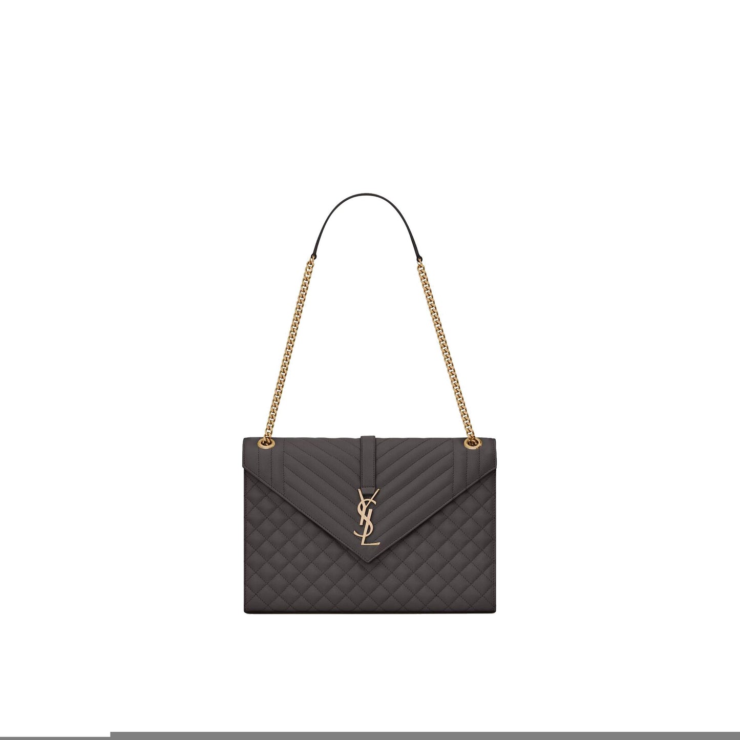 Y*L enveloppe large bag in mix matelassé grain de poudre embossed leather 600166bow971112 (31*22*7.5cm)