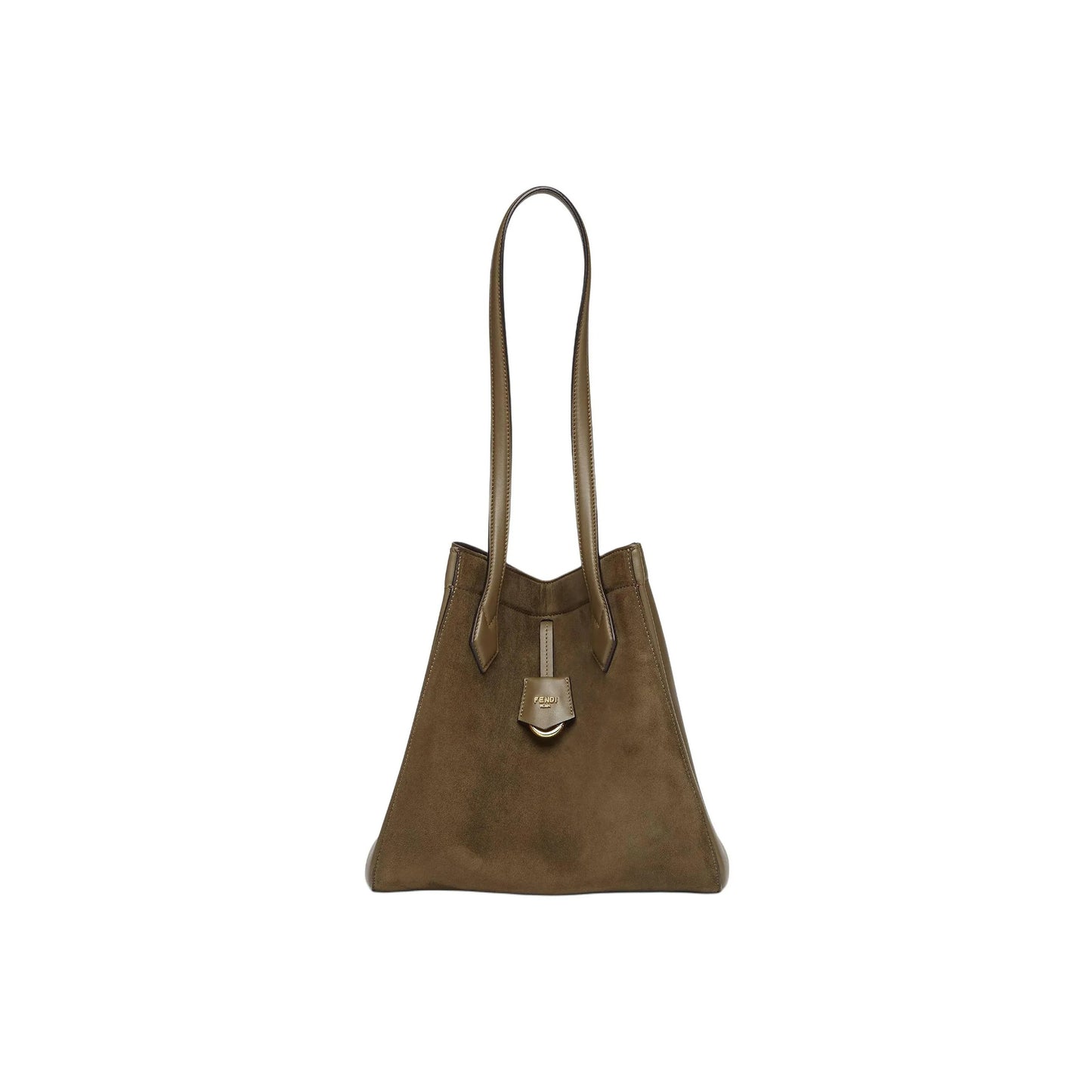 F**di origami medium leather green 8bh414as79f1ppt (27*27*15cm)