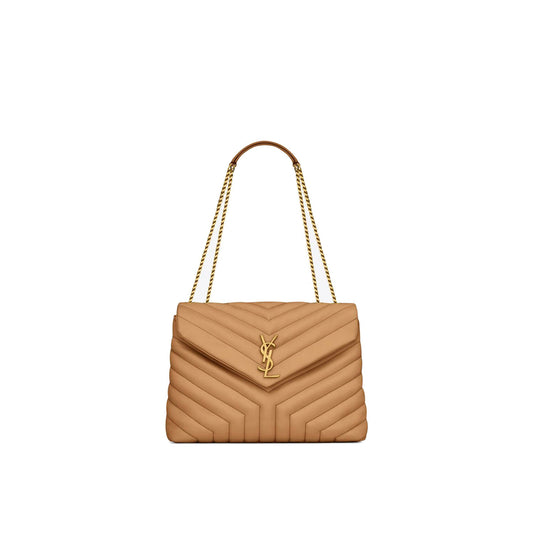 Y*L loulou medium chain bag in quilted leather 574946dv7272357 (32*22*12cm)