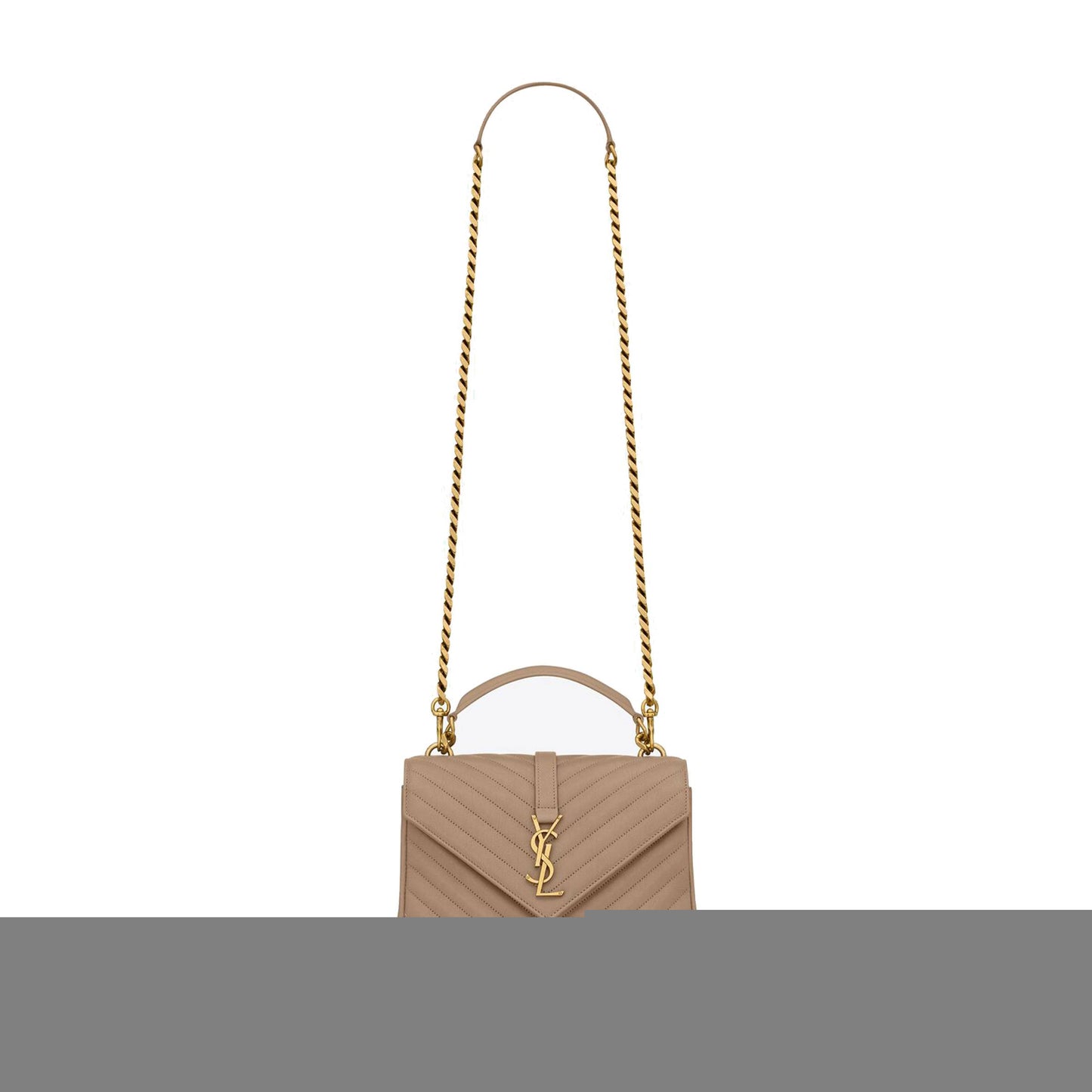 Y*L college medium in quilted leather 600279brm072826 (24*17*6.5cm)
