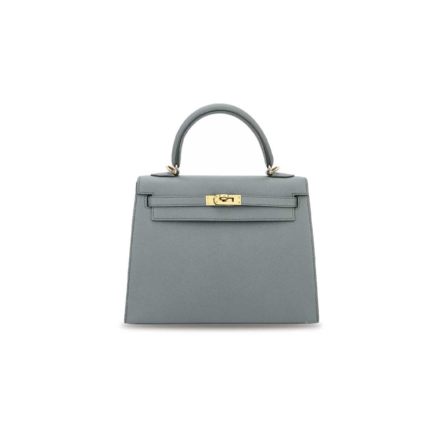 H**mes kelly 25 almond green epsom gold buckle (25*17*7cm)