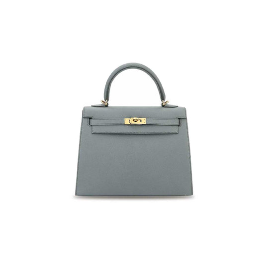 H**mes kelly 25 almond green epsom gold buckle (25*17*7cm)