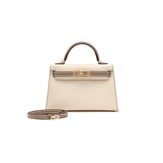 H**mes epsom mini kelly 20 permabrass hardware (19*12*5.5cm)